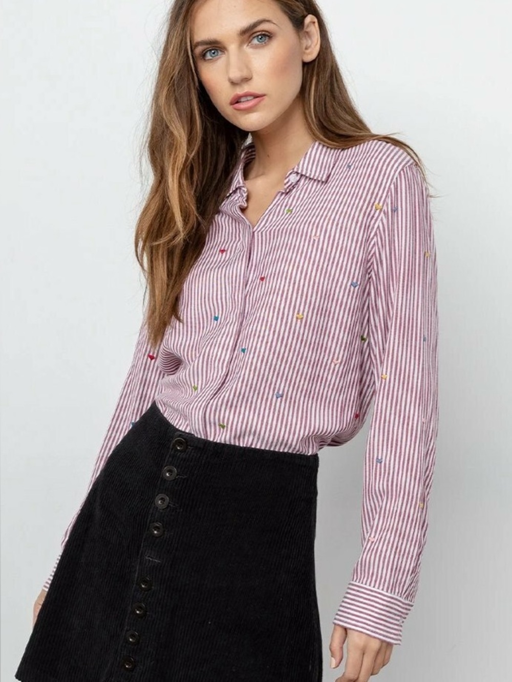 Rails Taylor Marseille Stripe button down